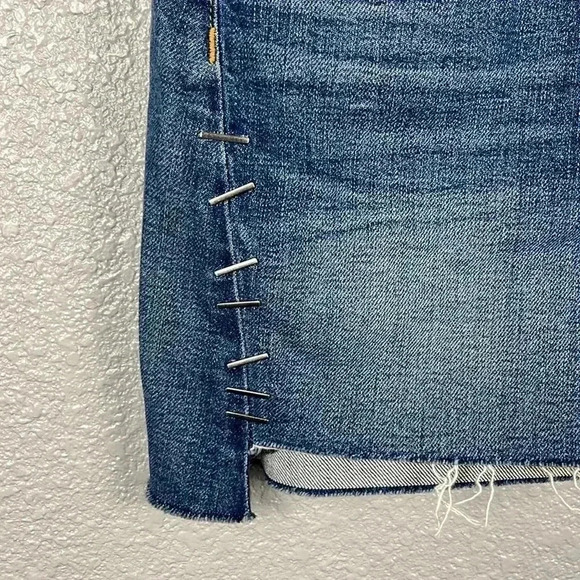 Hudson Jeans Viper Mini Skirt Studs Staples size 27 - Picture 2 of 7